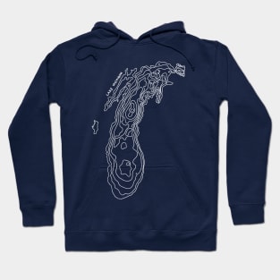 Lake Michigan (white) Hoodie